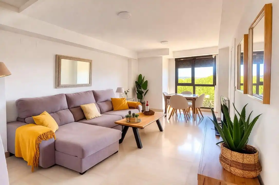 Sala de estar de Apartamento de alquiler en Córdoba con Aire acondicionado, Calefacción y Amueblado
