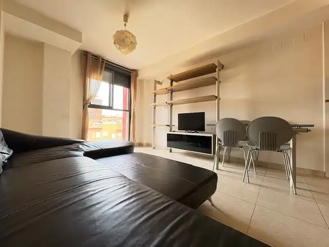 Wohnzimmer von Wohnung zur Miete in Castellón de la Plana / Castelló de la Plana mit Klimaanlage, Möbliert und Ofen