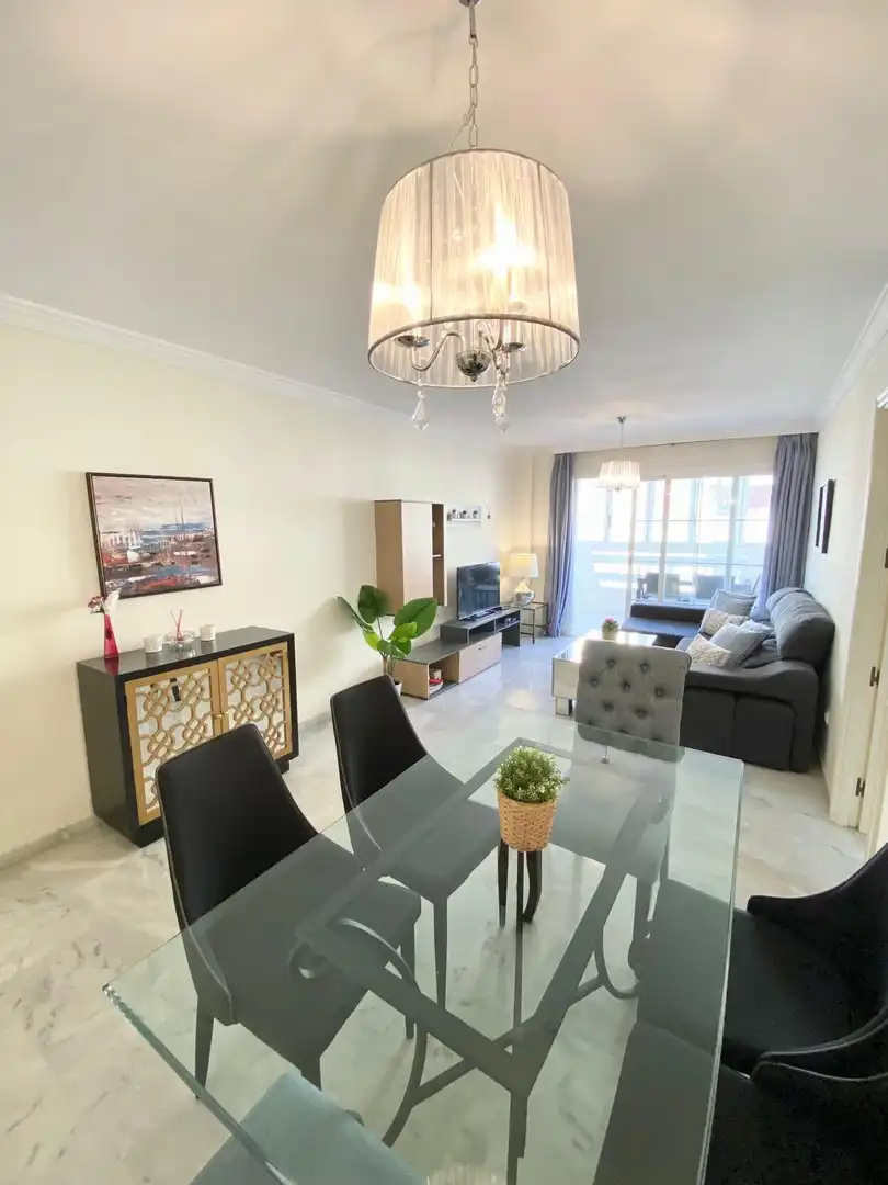 Living room of Apartments for rent in Marbella  with Air Conditioner, Furnished and Balcony