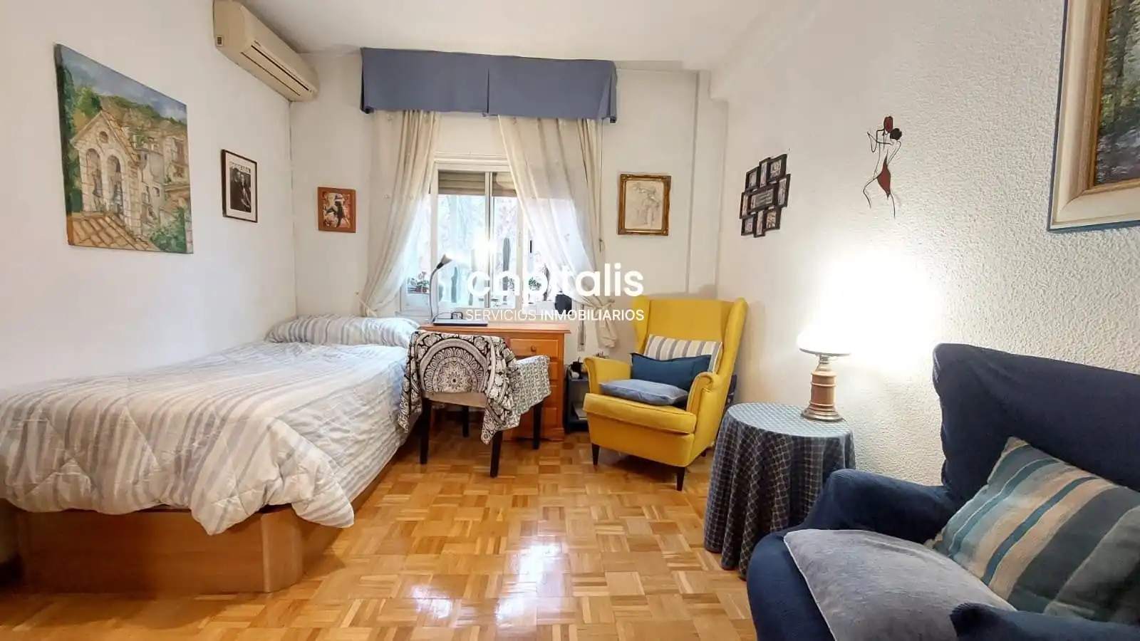 Schlafzimmer von Wohnung zum Verkauf in Madrid mit Klimaanlage, Heizung und Abstellraum