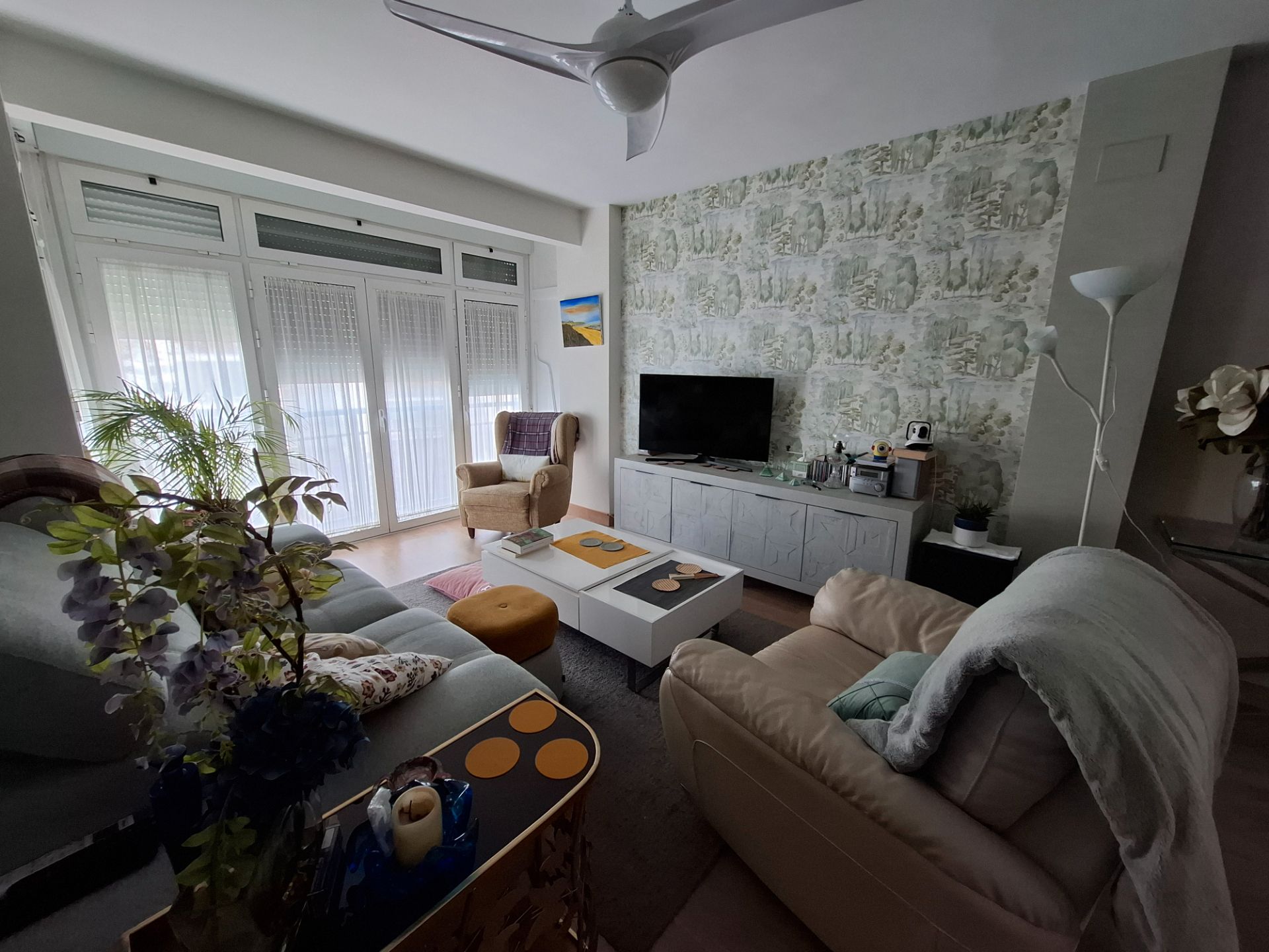 Sala de estar de Piso en venta en  Sevilla Capital con Aire acondicionado y Amueblado