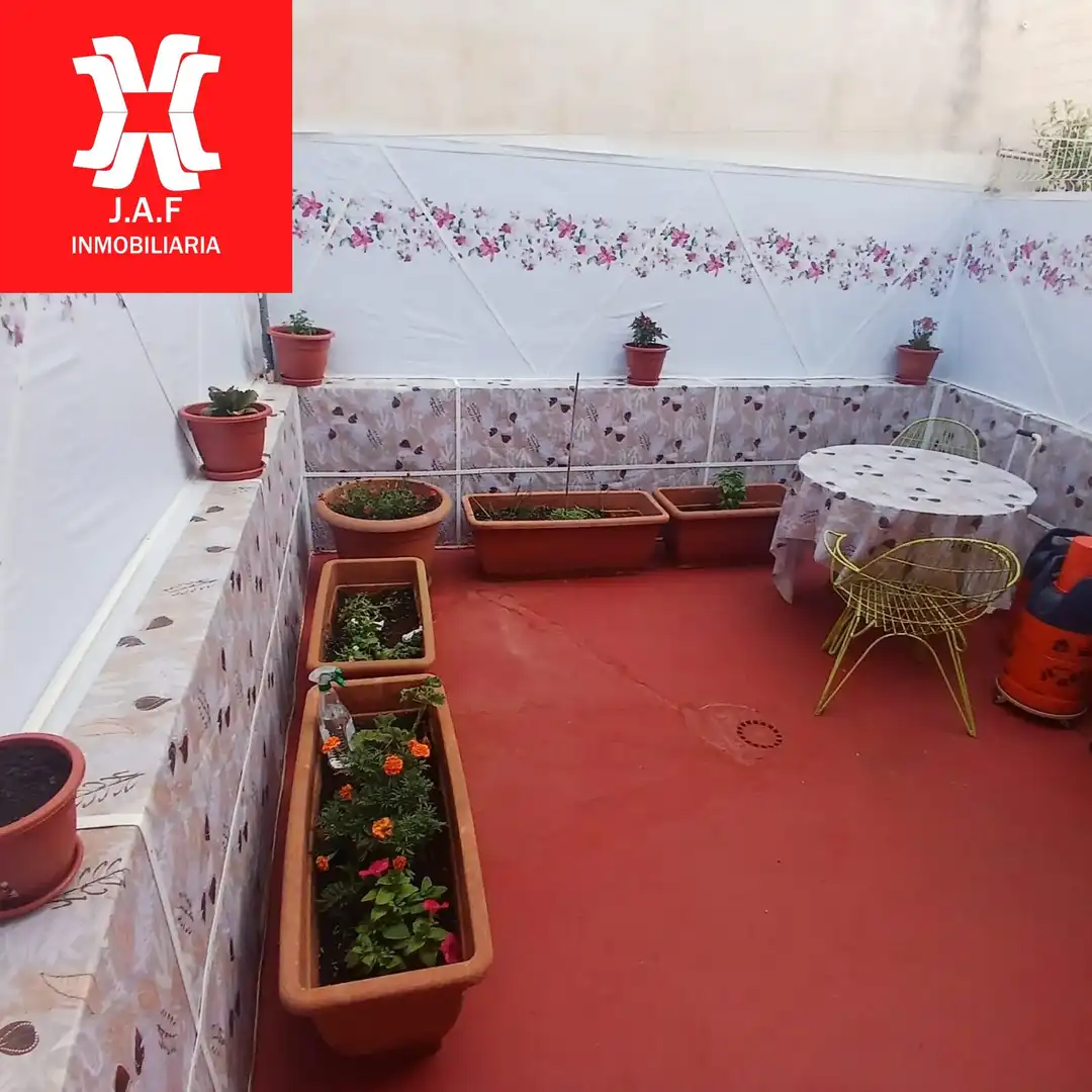 Terraza de Casa adosada en venta en Vinalesa con Aire acondicionado, Calefacción y Jardín privado