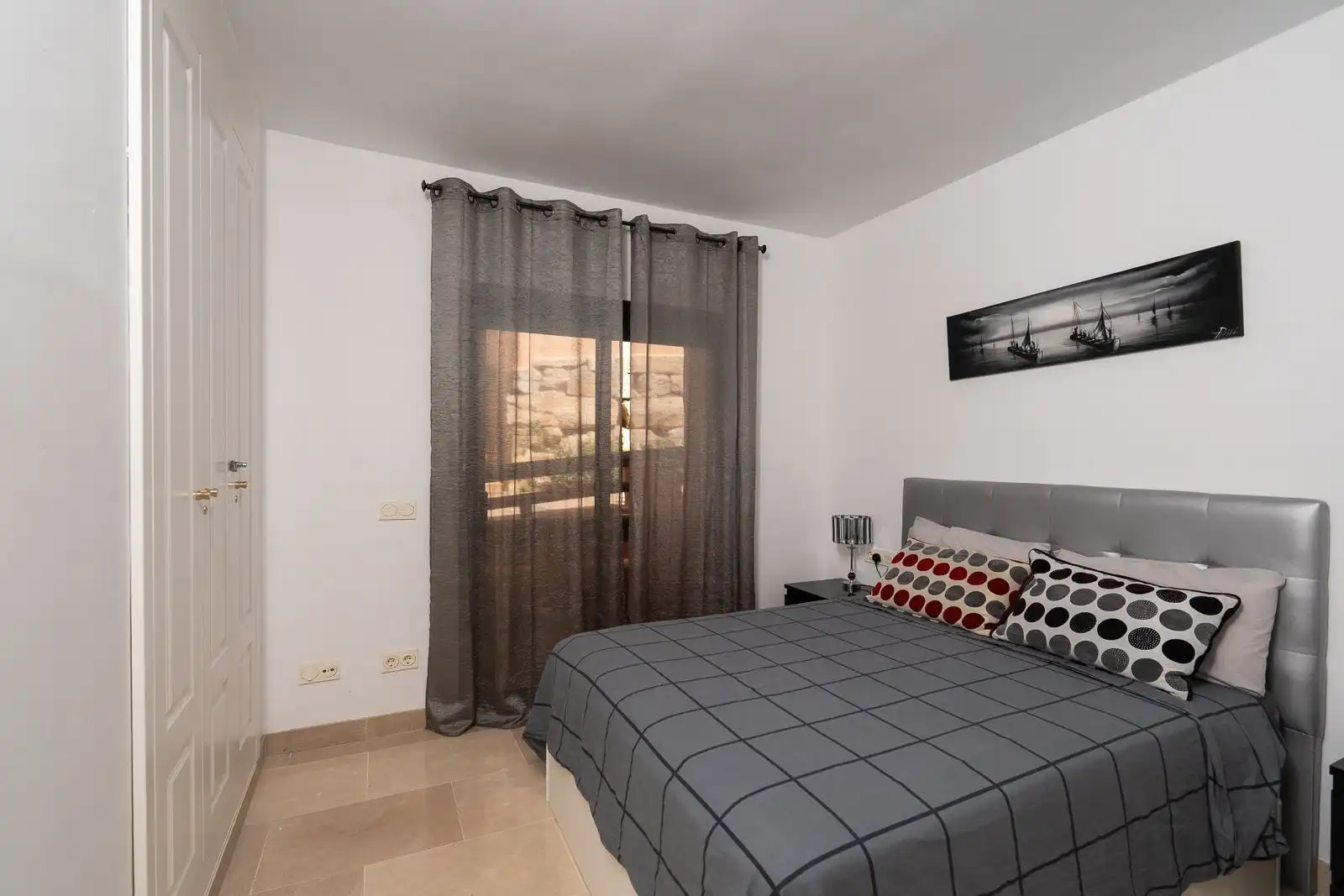 Bedroom of Flat for sale in Manilva  with Air Conditioner, Terrace and Furnished