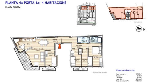 Foto 5 von Wohnung zum Verkauf in Rambla del Carmel, 44, El Carmel, Barcelona