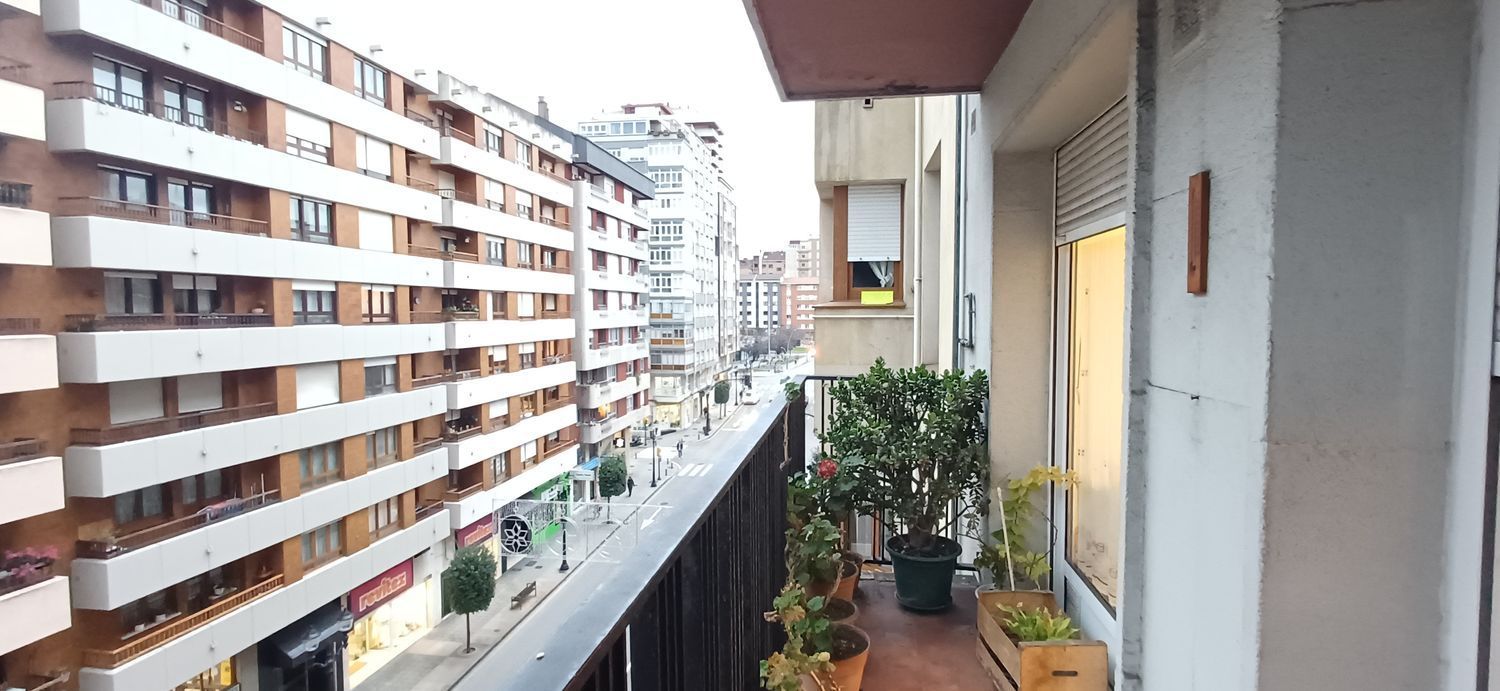 Balcony of Flat for sale in Gijón   with Heating, Terrace and Swimming Pool