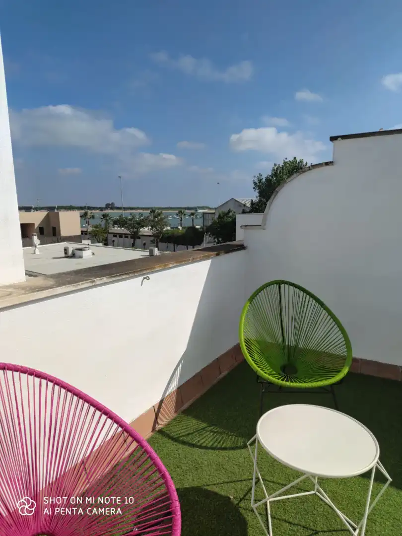 Terraza de Ático de alquiler en Sanlúcar de Barrameda con Aire acondicionado, Calefacción y Terraza