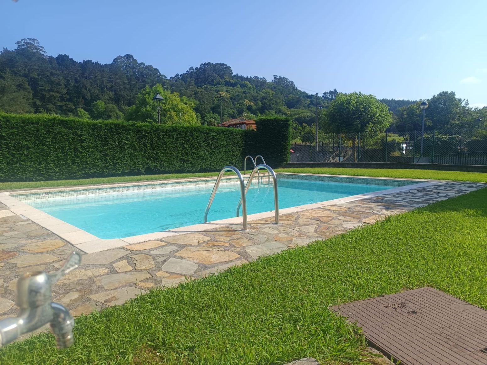 Swimming pool of Flat for sale in Castañeda  with Heating, Private garden and Parquet flooring