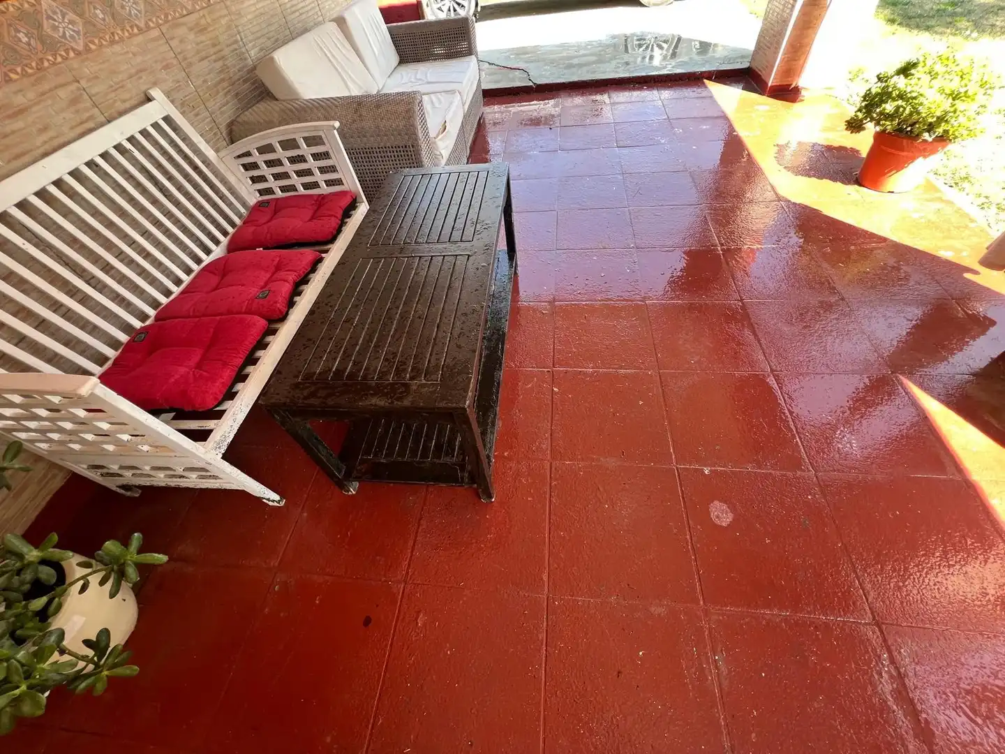 Terraza de Finca rústica en venta en El Burgo de Ebro con Aire acondicionado, Calefacción y Jardín privado