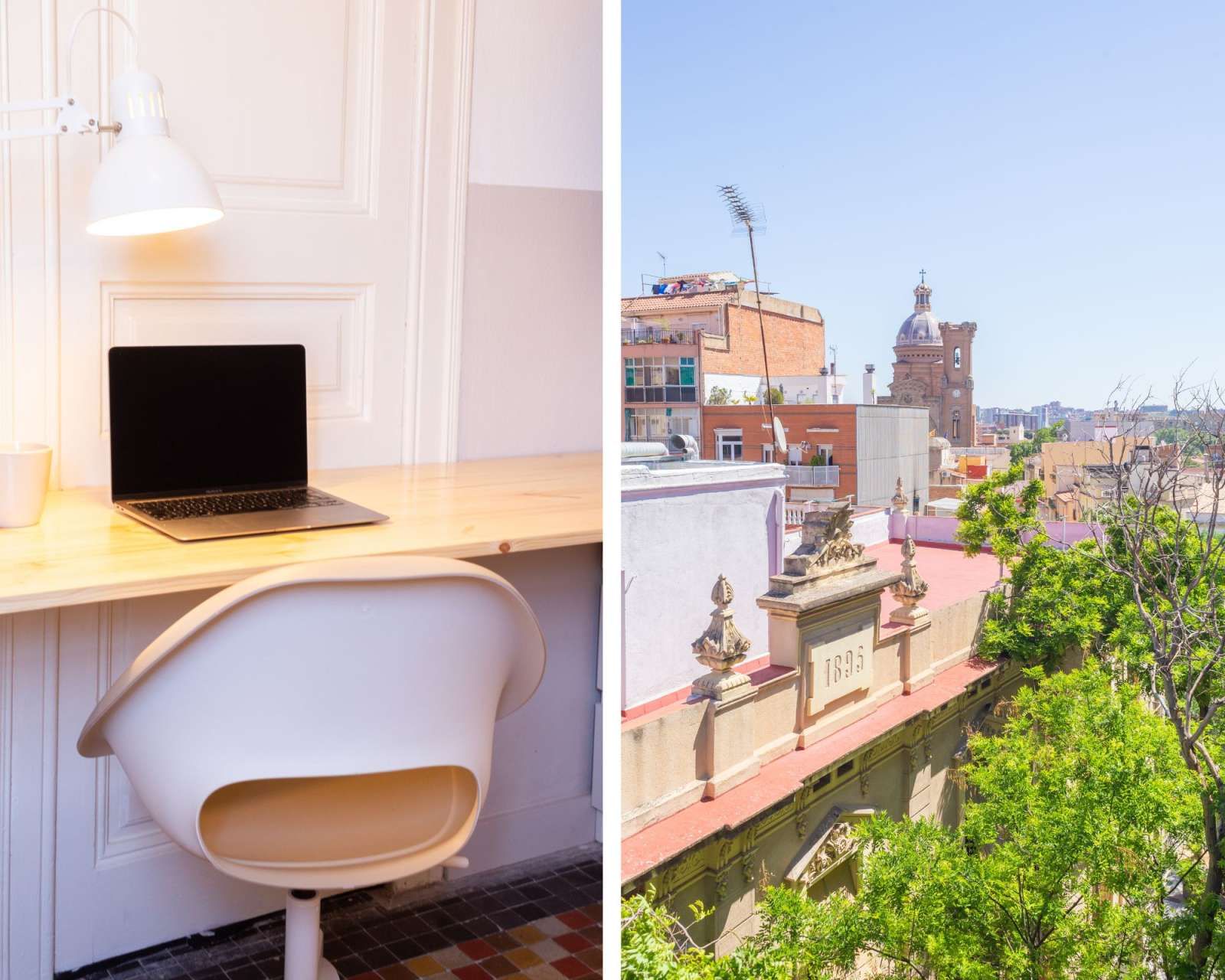 Exterior view of Flat to share in  Barcelona Capital  with Air Conditioner, Heating and Terrace