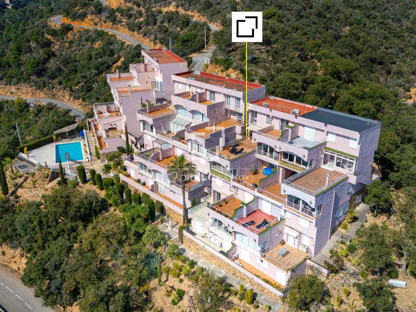 Vista exterior de Pis en venda en Tossa de Mar amb Aire condicionat, Jardí privat i Terrassa