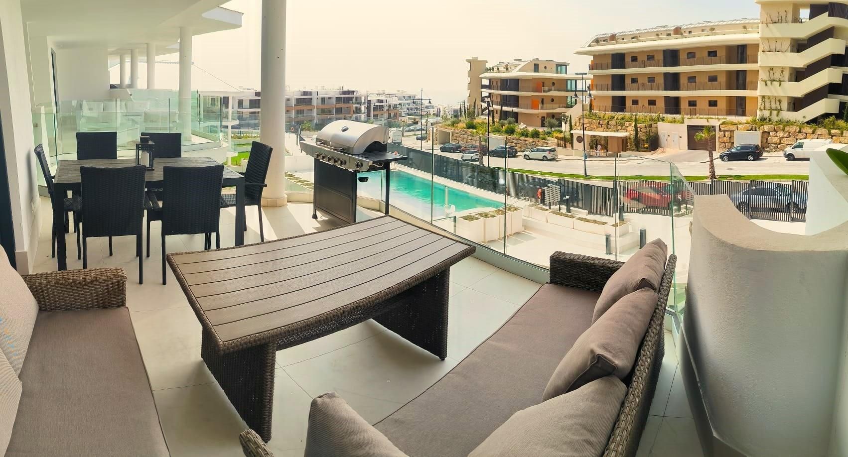 Terrassa de Pis de lloguer en Fuengirola amb Aire condicionat, Calefacció i Terrassa