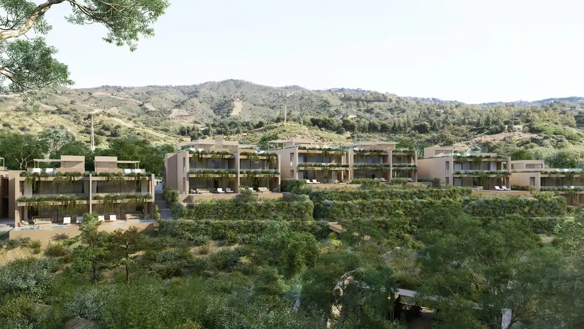 Außenansicht von Erdgeschoss zum Verkauf in Marbella mit Klimaanlage, Privatgarten und Terrasse
