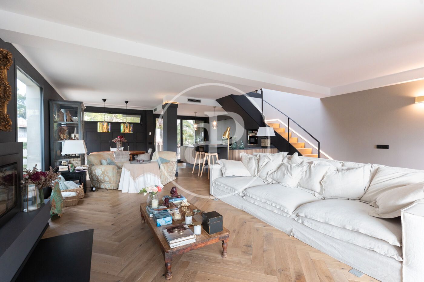 Sala d'estar de Casa adosada en venda en Llucmajor amb Aire condicionat, Calefacció i Jardí privat