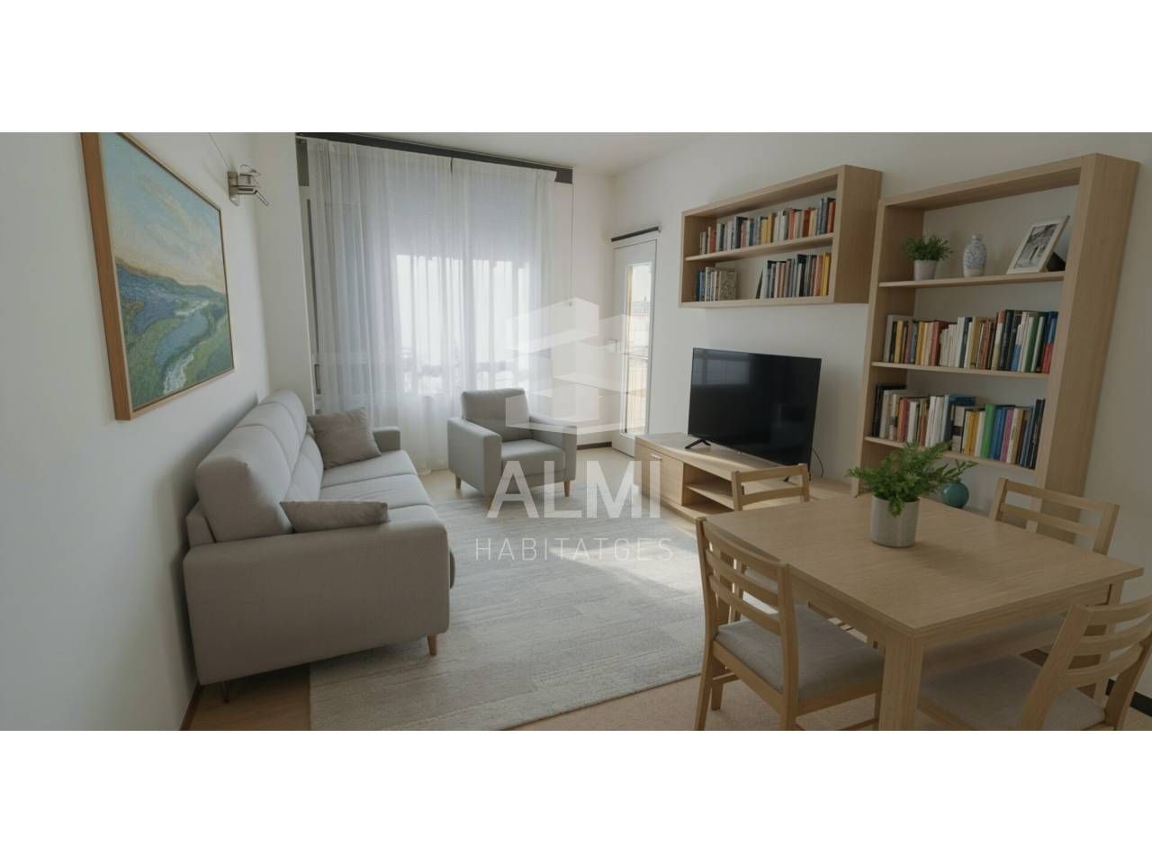 Sala d'estar de Pis en venda en  Barcelona Capital amb Balcó