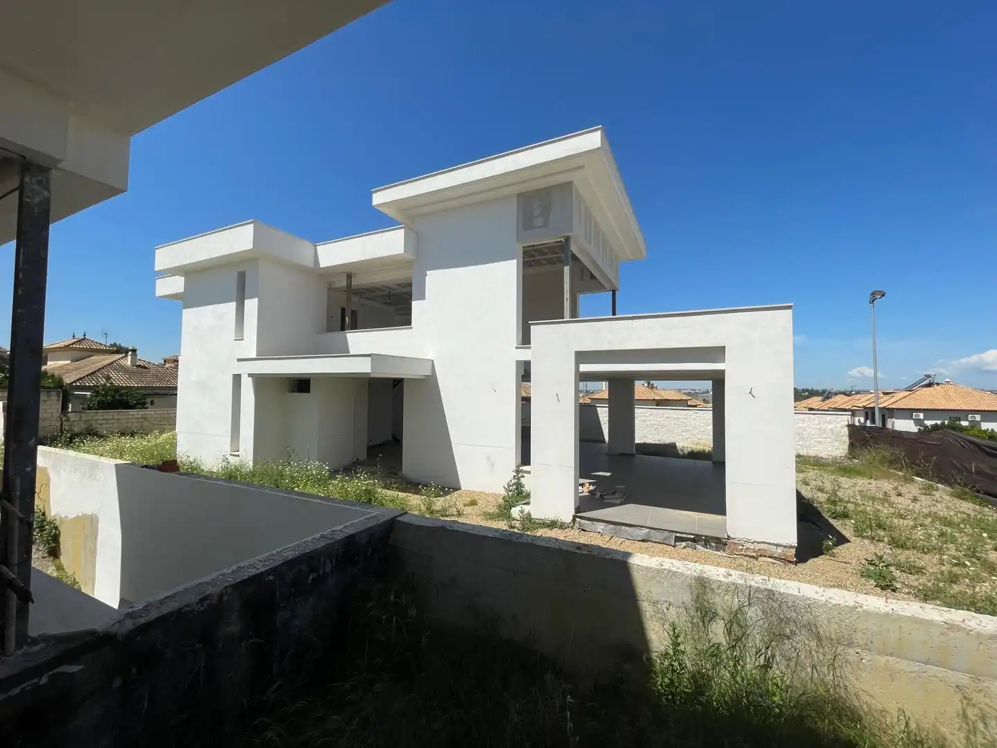 Vista exterior de Casa o chalet en venta en Gines con Jardín privado, Terraza y Piscina