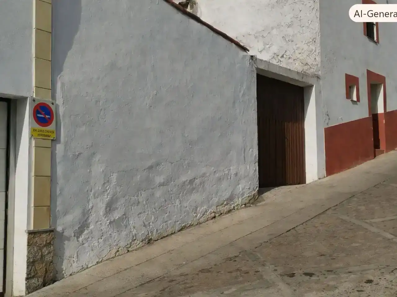 Vista exterior de Casa adosada en venda en Jerez de los Caballeros amb Aire condicionat
