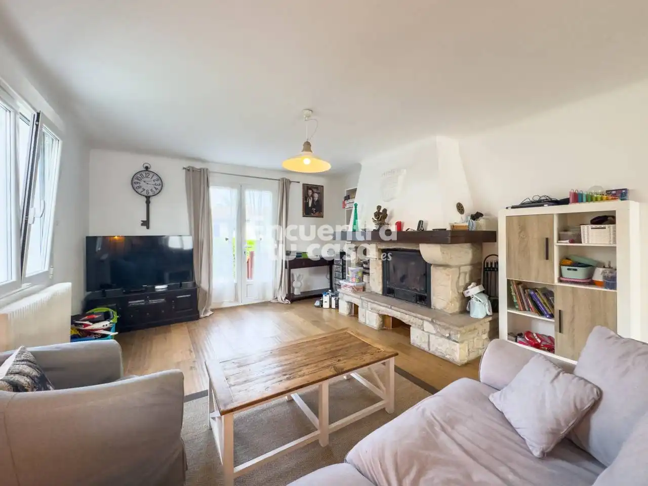 Wohnzimmer von Haus oder Chalet zum Verkauf in Hendaye mit Heizung, Privatgarten und Terrasse