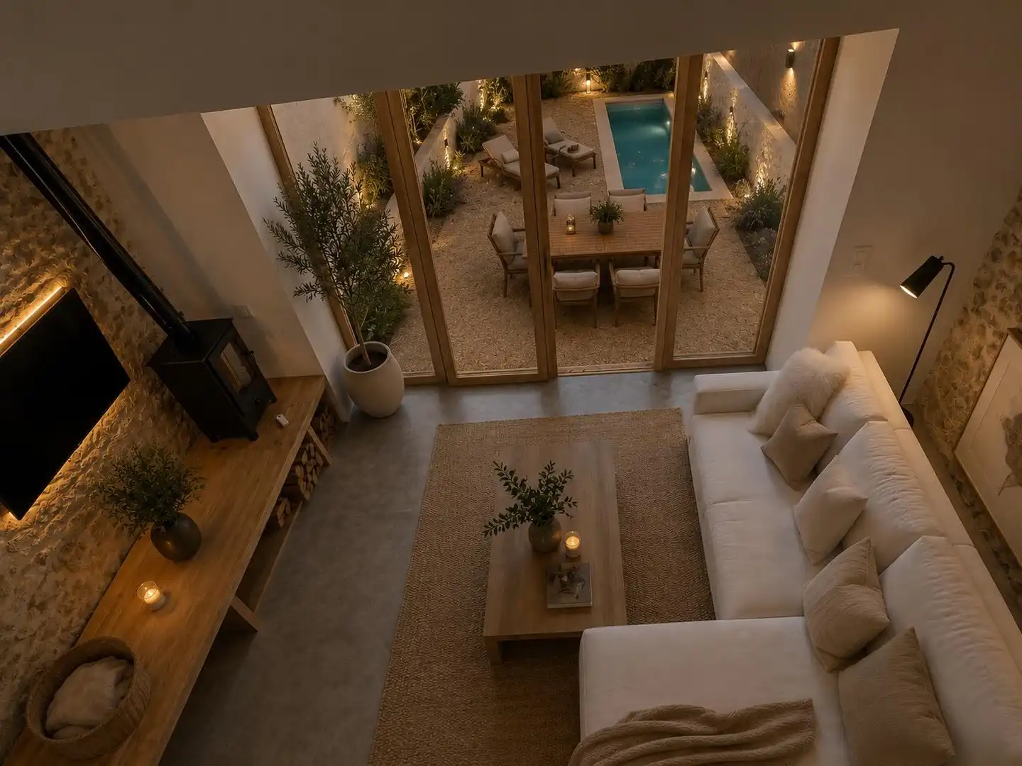 Sala de estar de Casa o chalet en venta en Sant Pere de Ribes con Calefacción, Jardín privado y Terraza