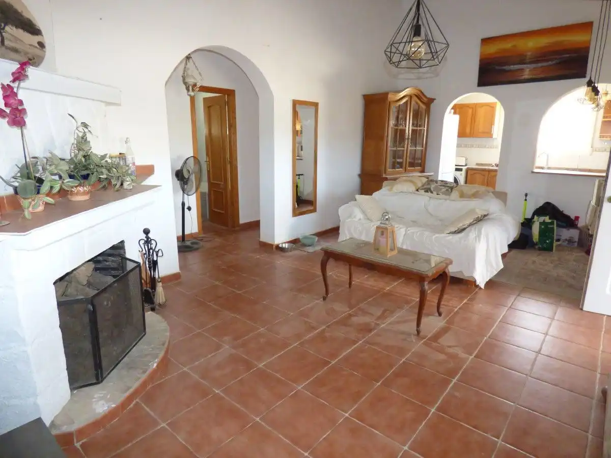 Living room of Houses for sale in Relleu  with Air Conditioner, Private garden and Terrace