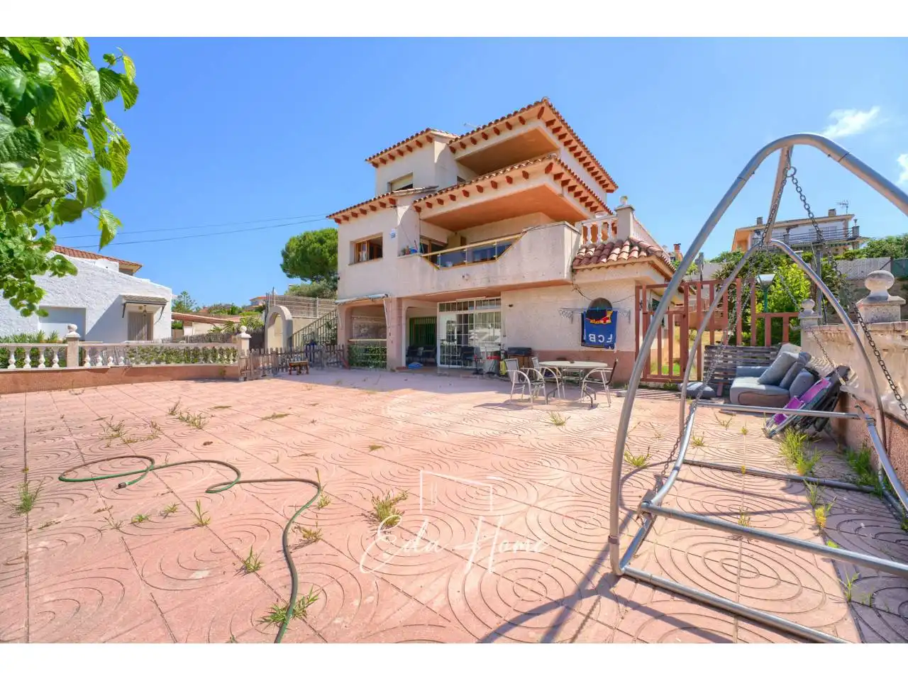 Exterior view of Houses for sale in Cunit  with Private garden, Terrace and Furnished