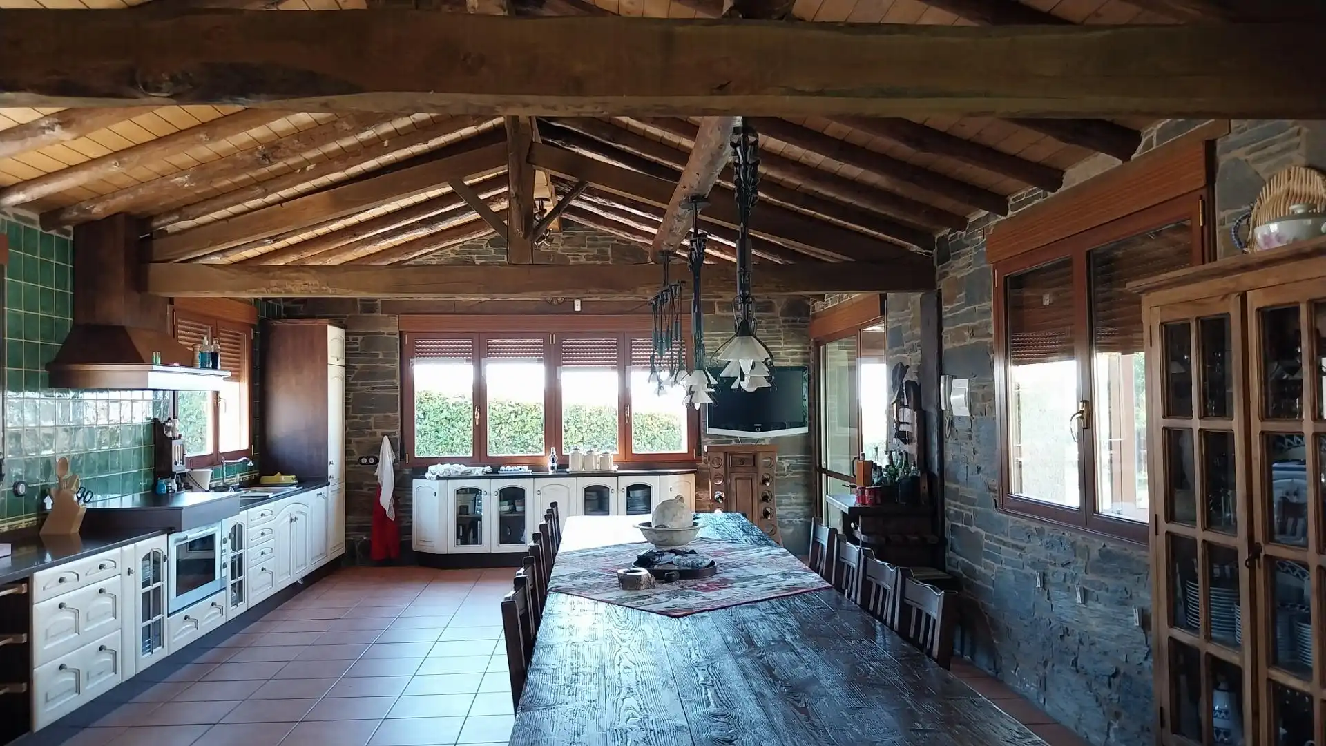 Kitchen of Houses for sale in Laza  with Private garden, Terrace and Furnished