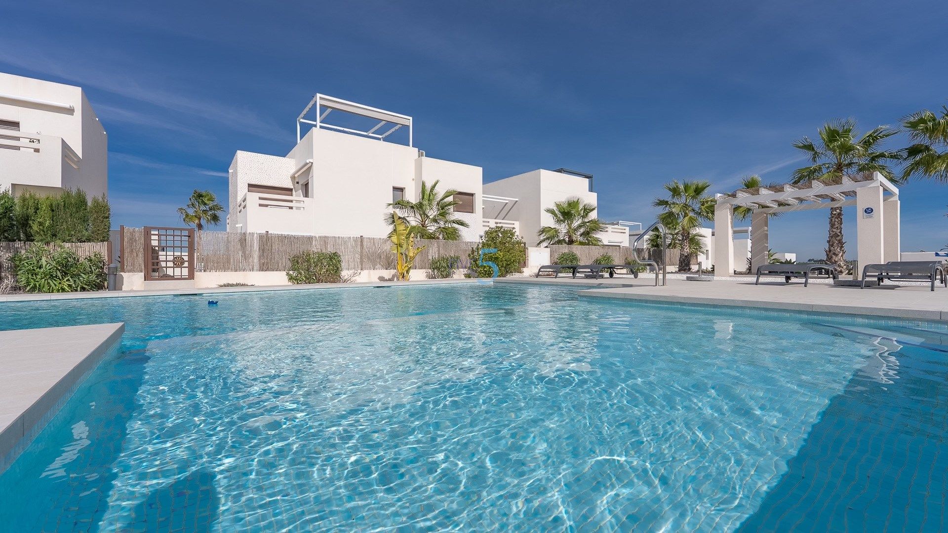 Swimming pool of Flat for sale in Algorfa  with Air Conditioner, Heating and Terrace