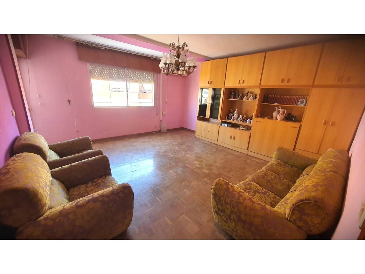 Sala de estar de Piso en venta en  Almería Capital con Aire acondicionado, Parquet y Balcón