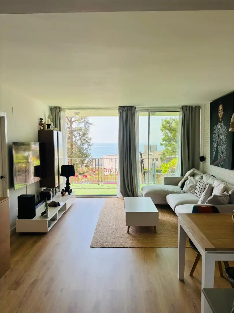 Living room of Flat for sale in Montgat  with Air Conditioner, Heating and Private garden