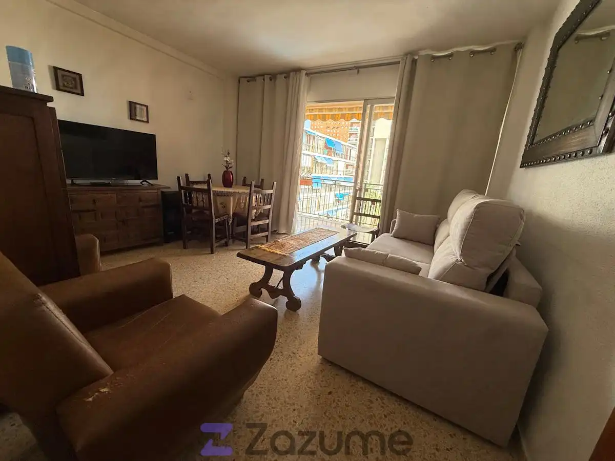 Wohnzimmer von Wohnung zur Miete in Finestrat mit Schwimmbad, Möbliert und Ofen