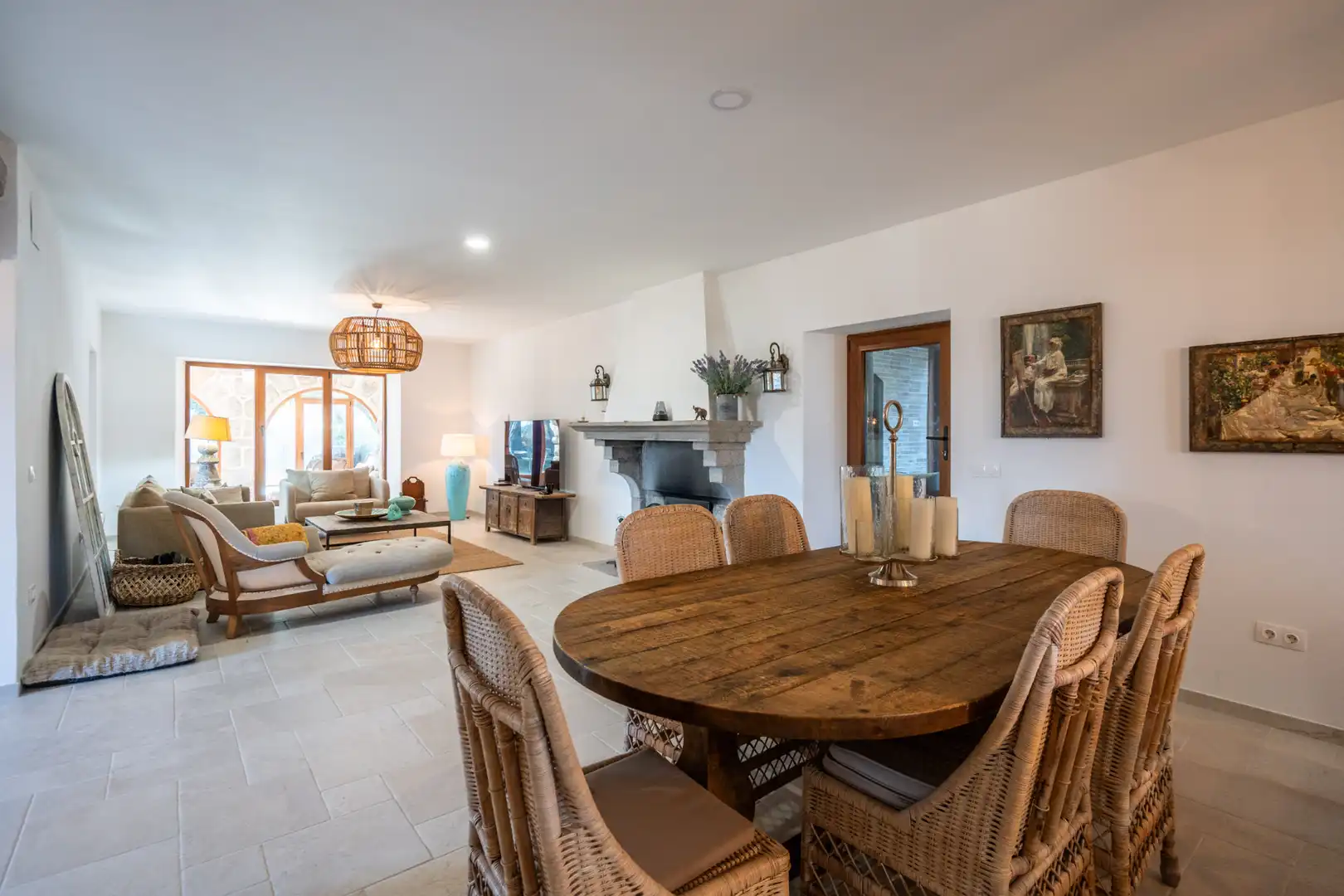 Comedor de Finca rústica en venta en Guadarrama con Aire acondicionado, Calefacción y Jardín privado
