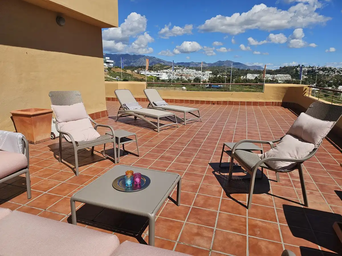 Terrasse von Dachboden zum Verkauf in Mijas mit Klimaanlage, Terrasse und Abstellraum