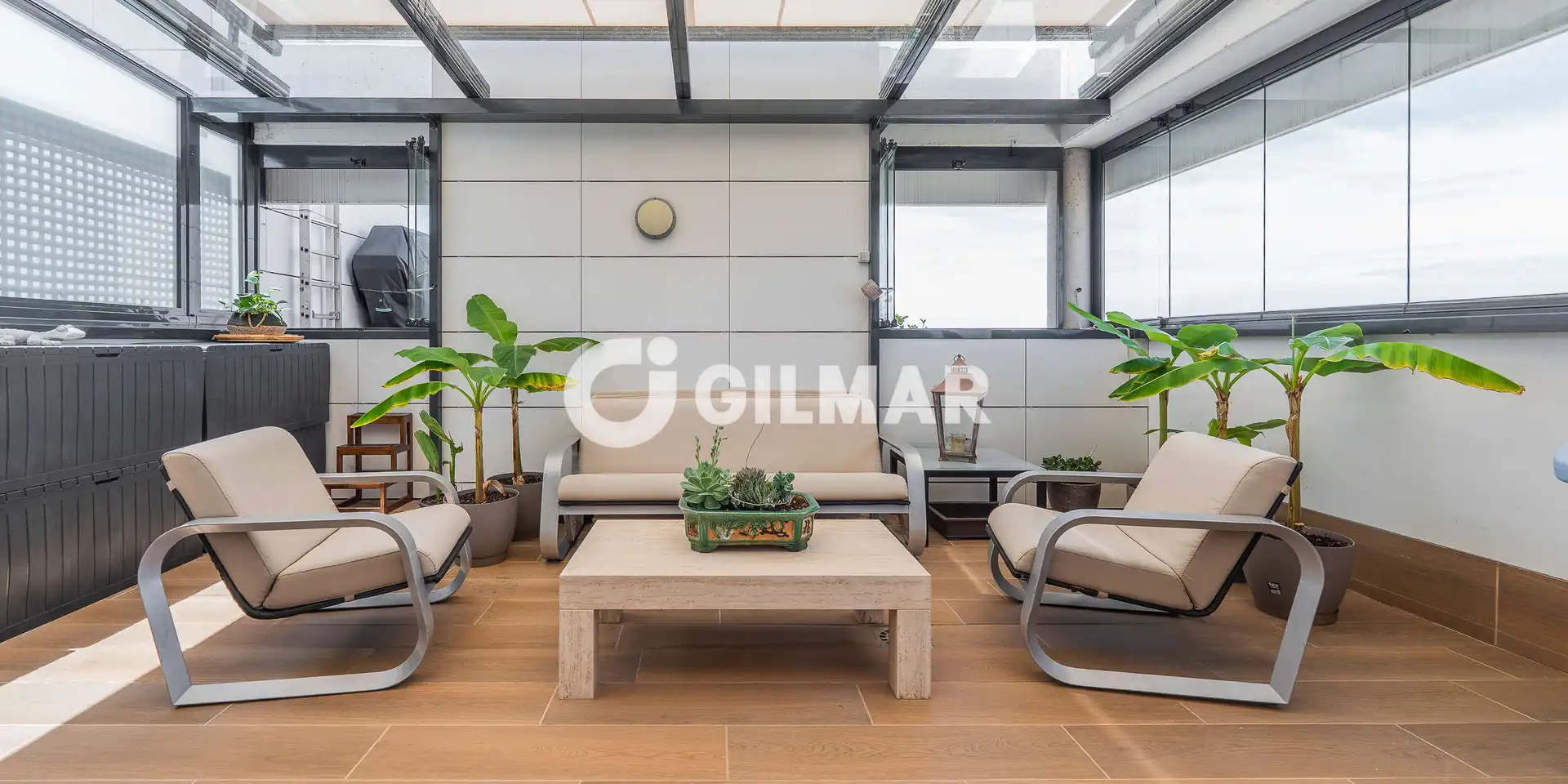 Terrasse von Dachboden zum Verkauf in Madrid mit Heizung, Privatgarten und Abstellraum