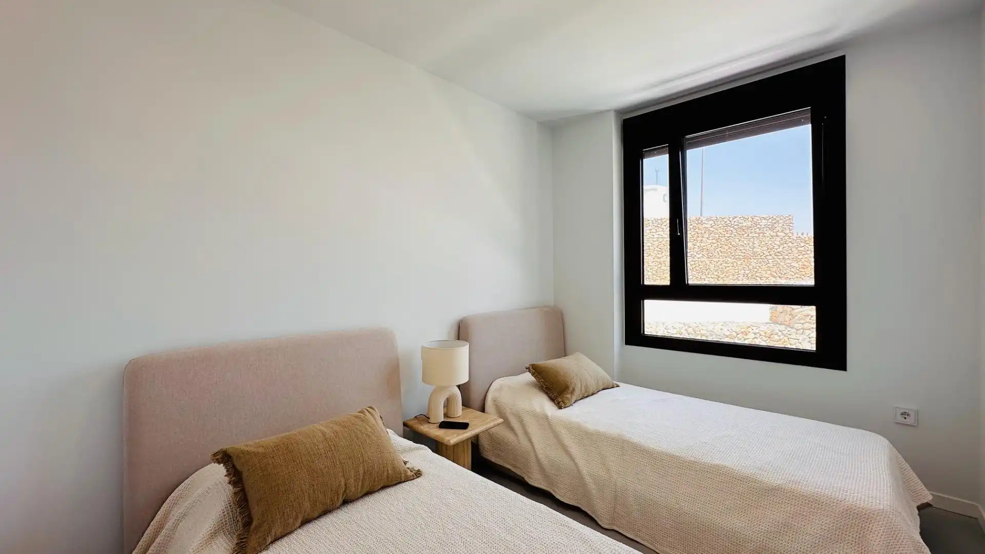 Bedroom of Apartments for rent in Finestrat  with Air Conditioner, Heating and Private garden