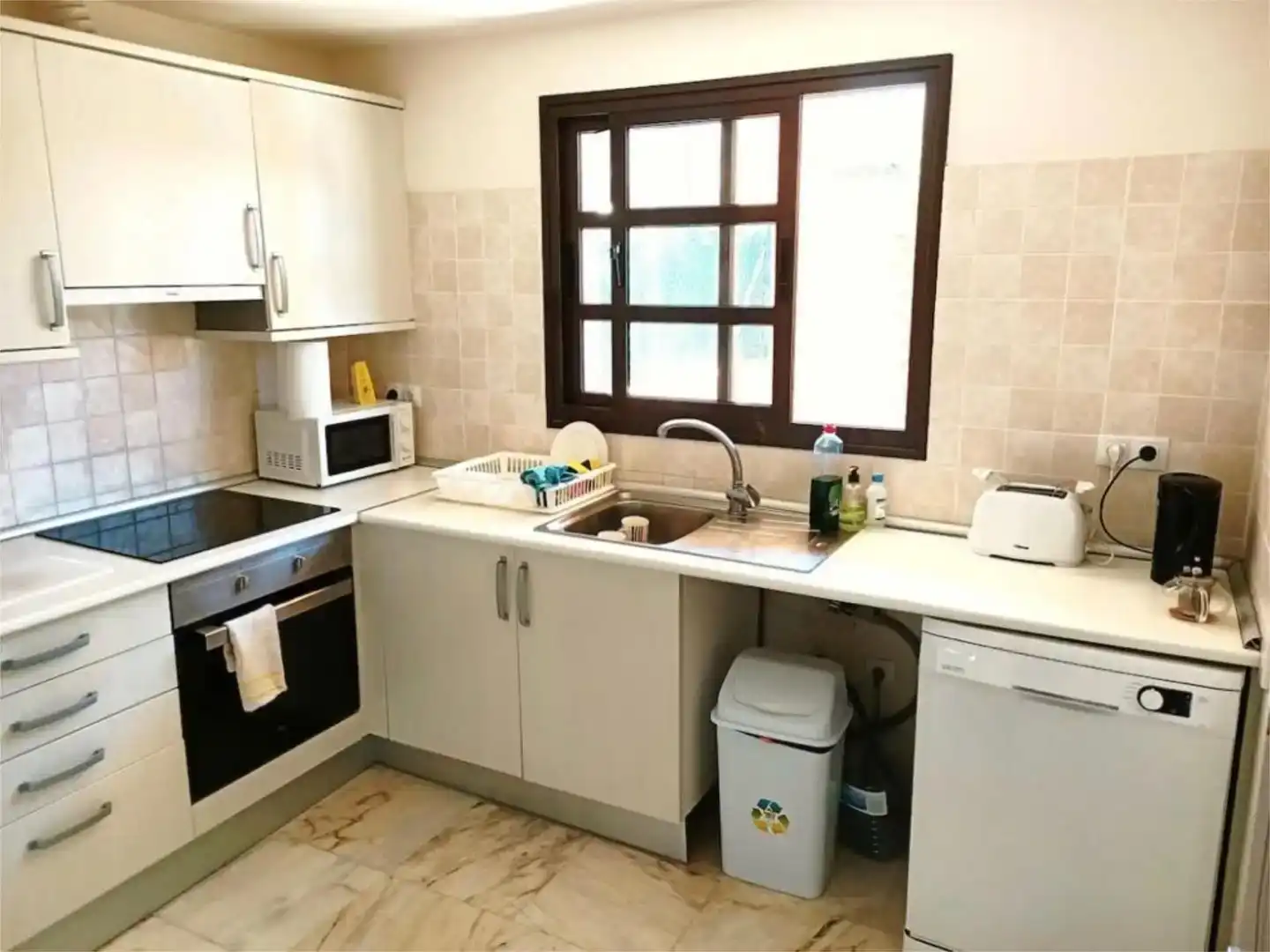 Kitchen of Flat for rent in La Oliva  with Private garden, Swimming Pool and Furnished