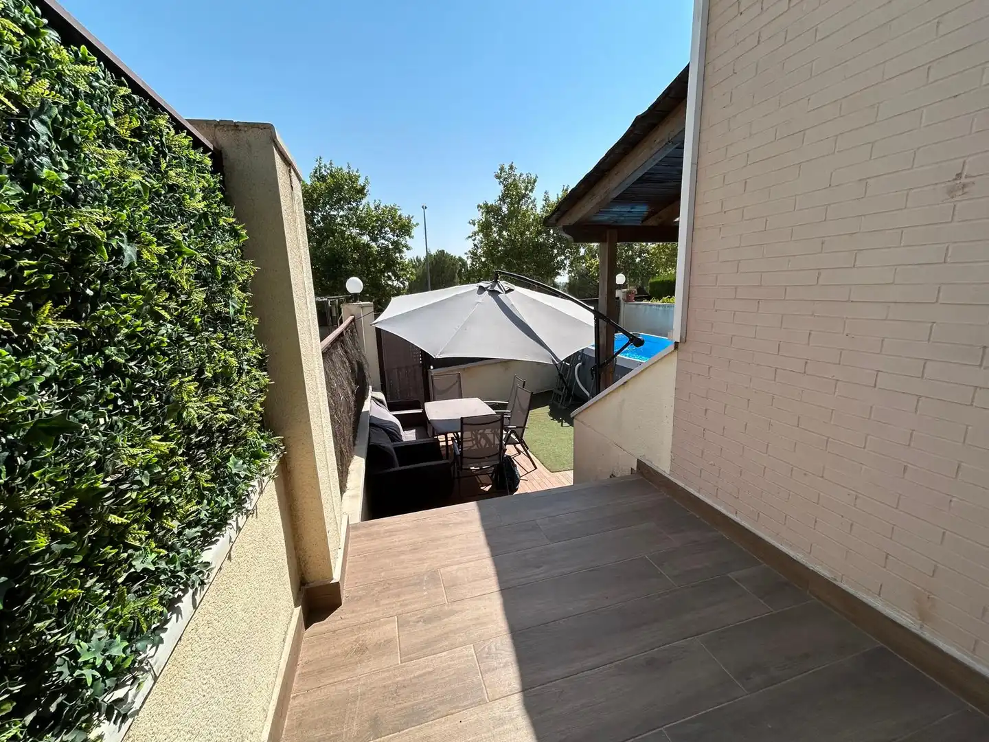 Terraza de Casa adosada en venta en Ciudad Real con Aire acondicionado, Calefacción y Jardín privado