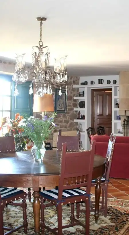 Comedor de Finca rústica en venta en Teo con Calefacción, Jardín privado y Terraza