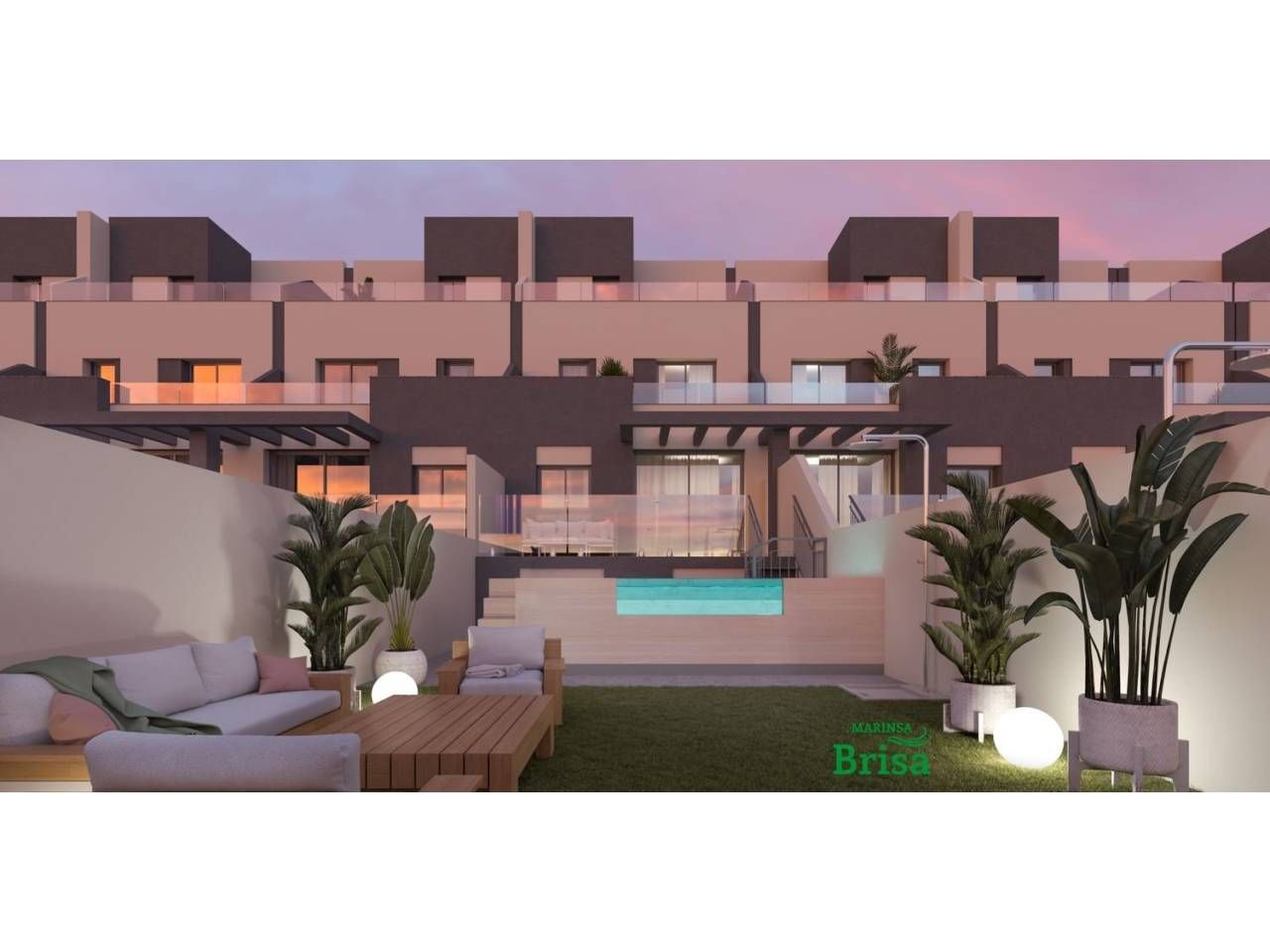 Jardí de Casa adosada en venda en Torrox amb Aire condicionat, Jardí privat i Terrassa