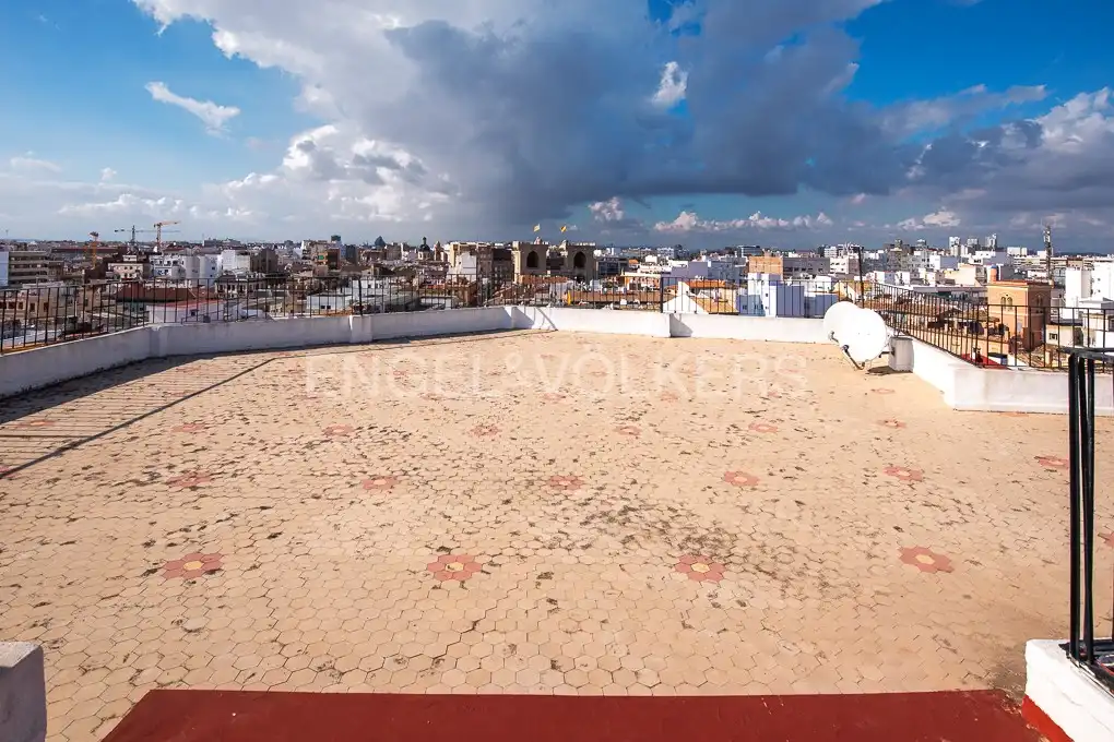 Terrace of Flat for rent in Valencia  with Air Conditioner, Heating and Terrace