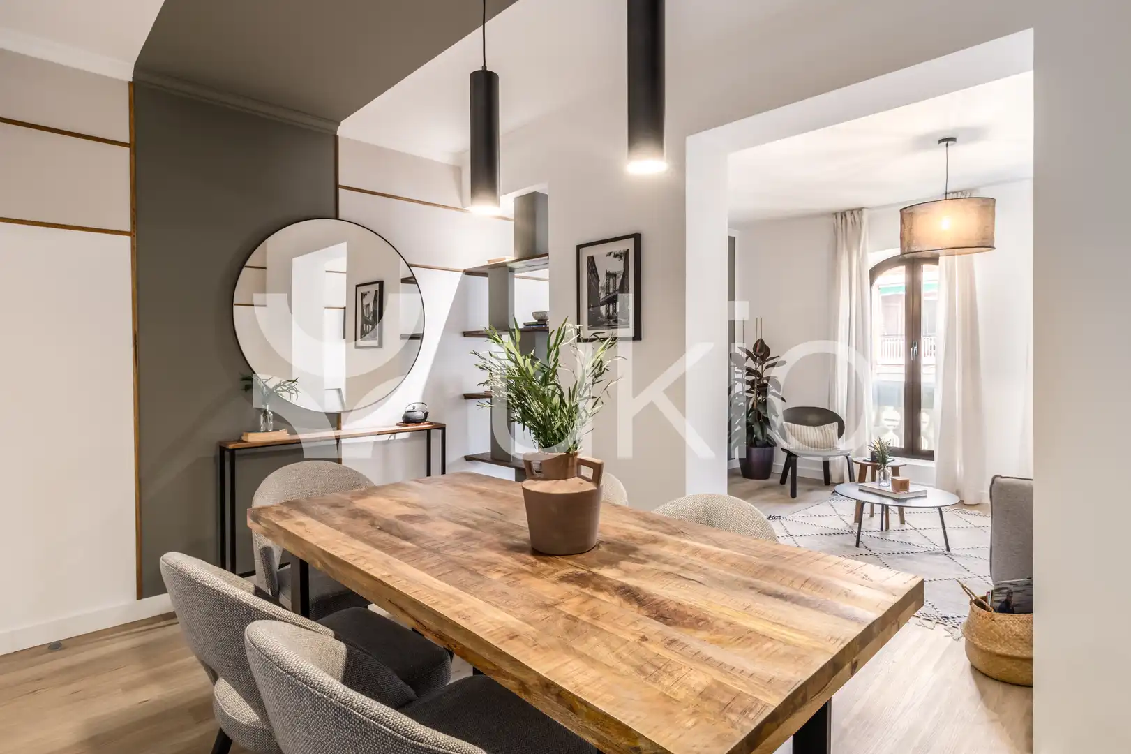 Dining room of Apartments for rent in Madrid  with Heating, Furnished and Oven