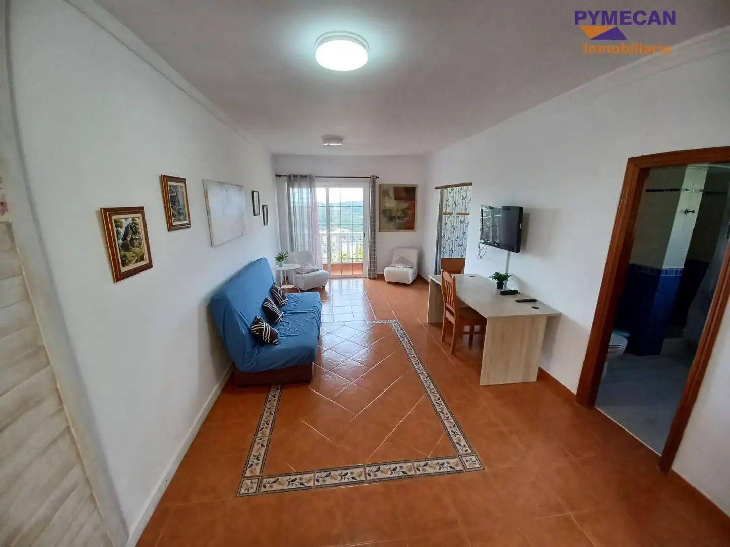Sala d'estar de Apartament de lloguer en Tegueste amb Balcó