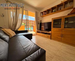 Living room of Flat for sale in La Oliva  with Terrace, Furnished and Community pool