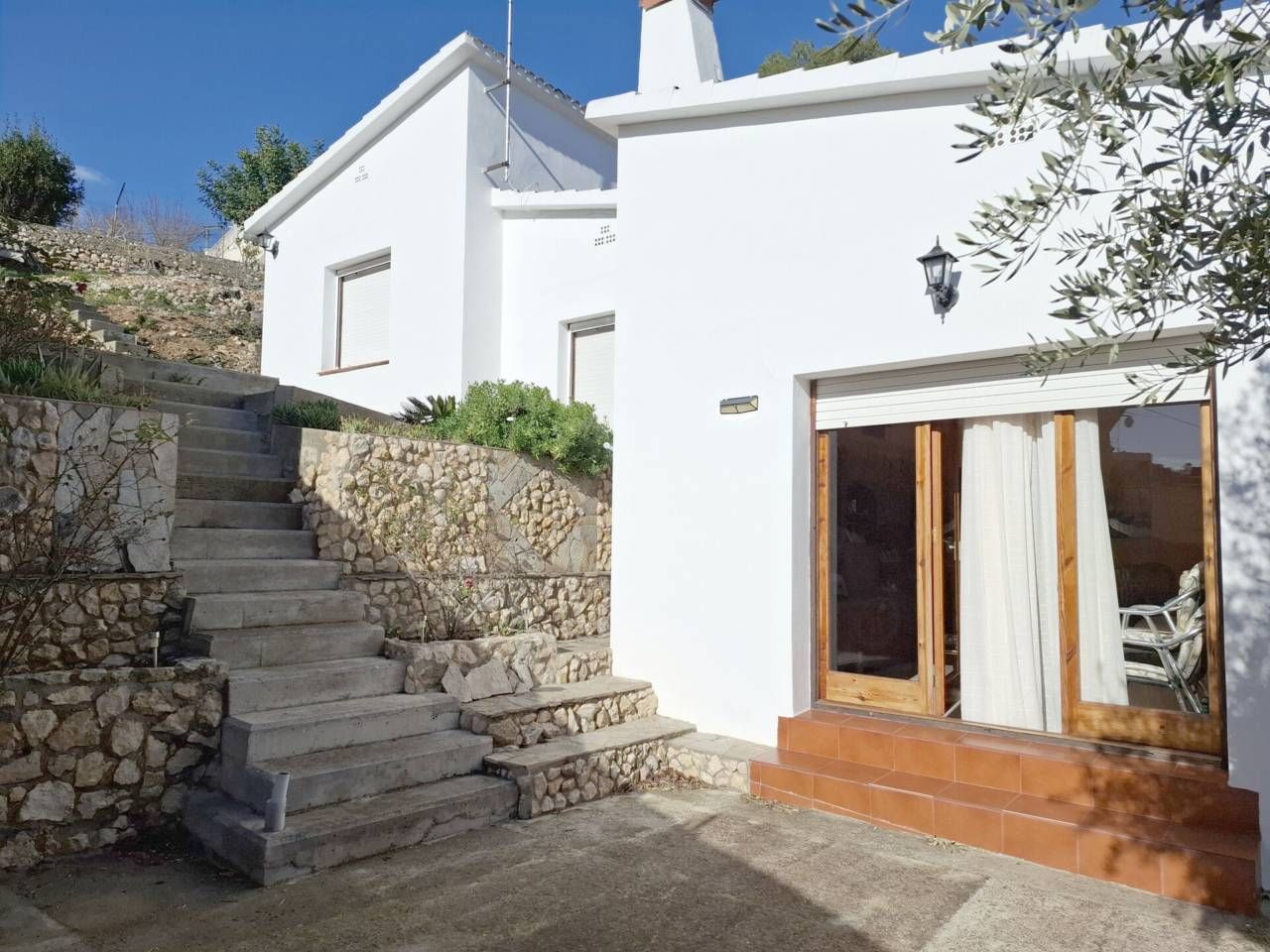 Exterior view of House or chalet for sale in Cubelles  with Air Conditioner, Terrace and Furnished