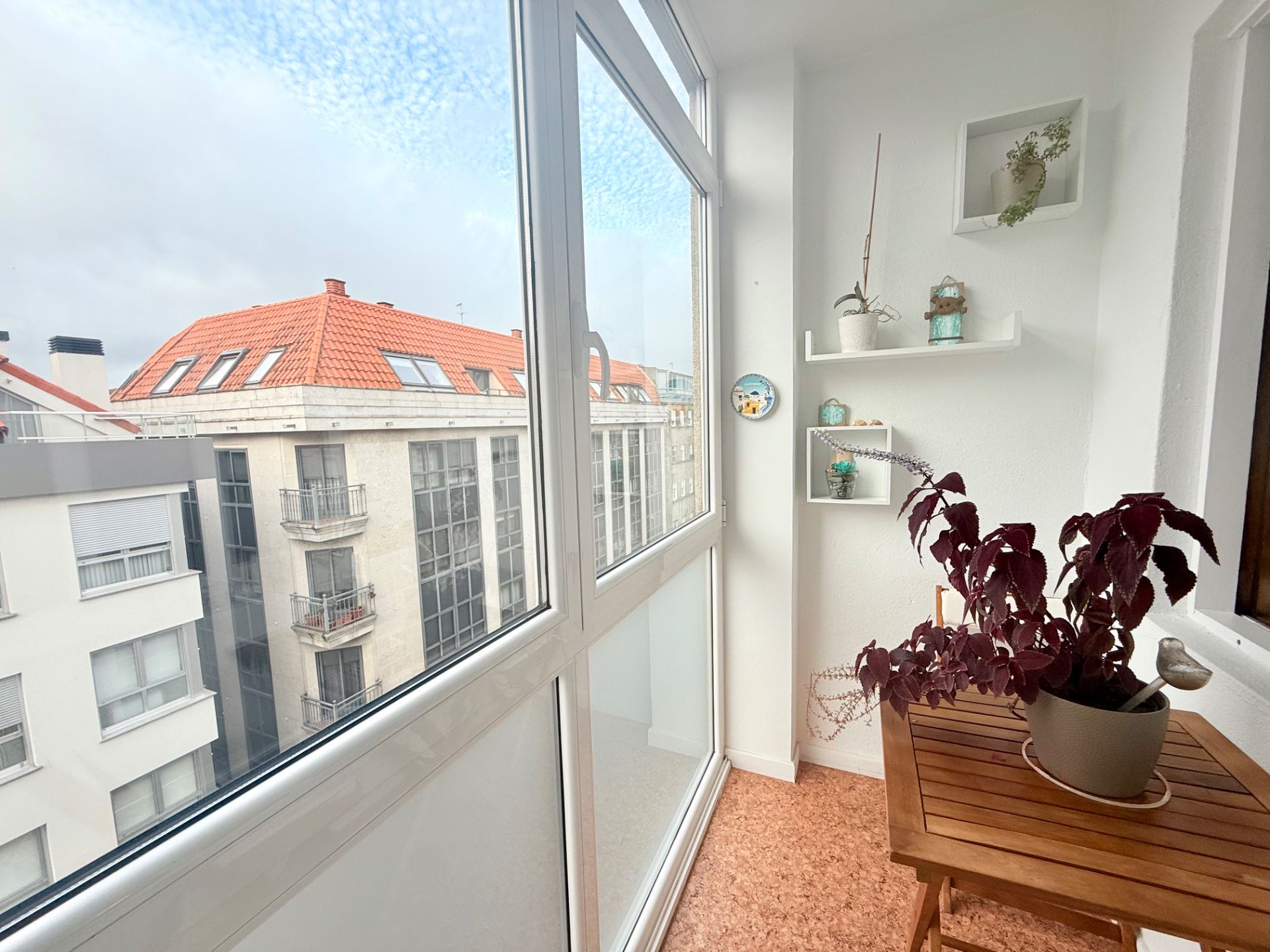 Balcony of Flat to rent in Vigo   with Heating, Parquet flooring and Terrace