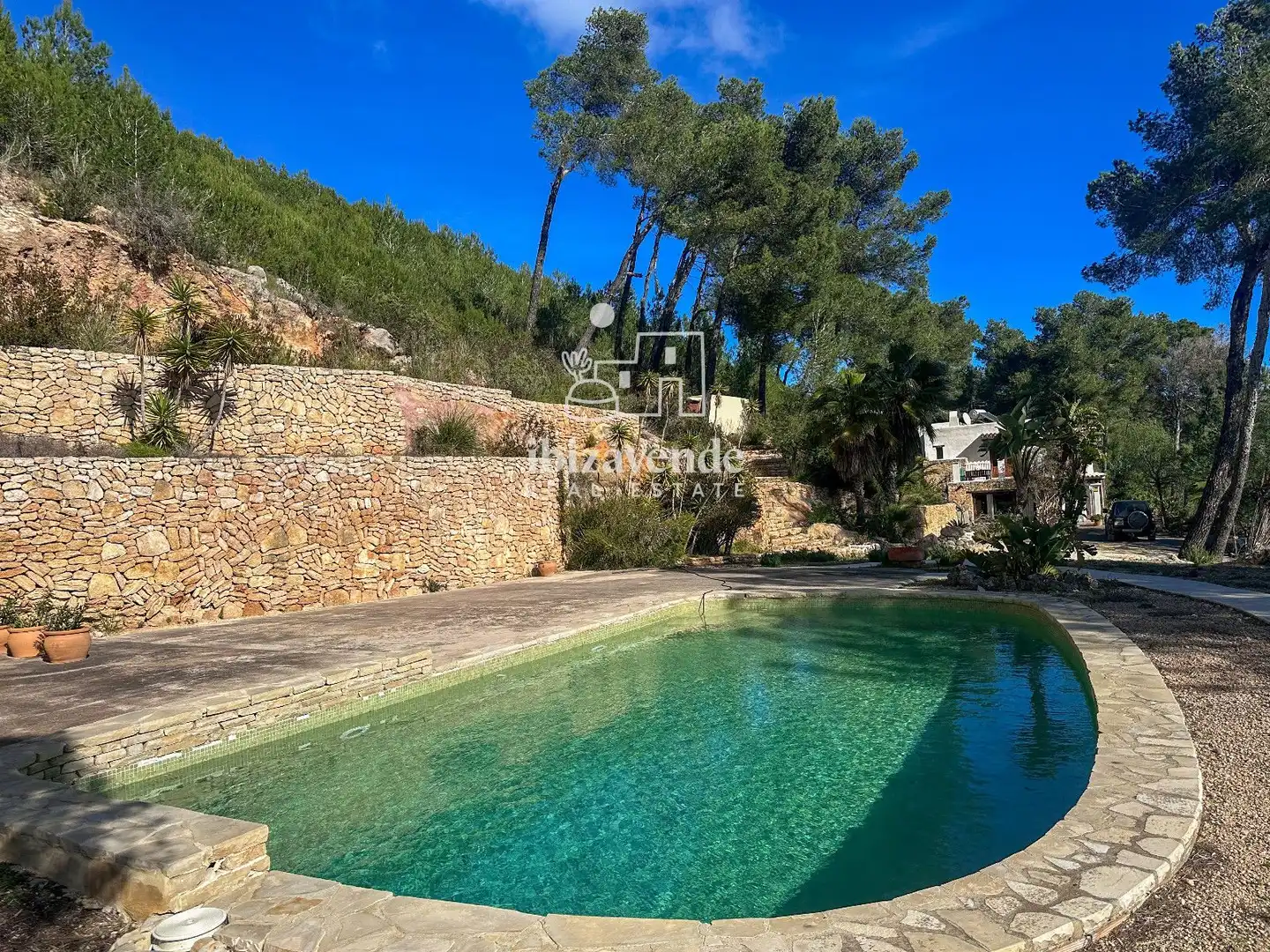 Garden of Houses for rent in Sant Joan de Labritja  with Air Conditioner, Terrace and Swimming Pool