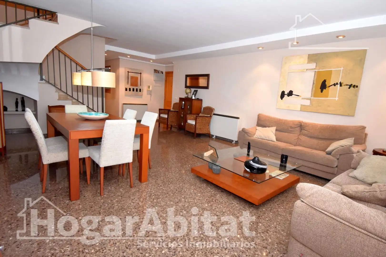 Living room of Attic for sale in Beniparrell  with Air Conditioner, Heating and Terrace