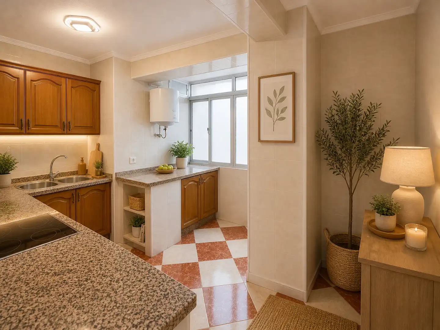 Cocina de Apartamento en venta en Málaga