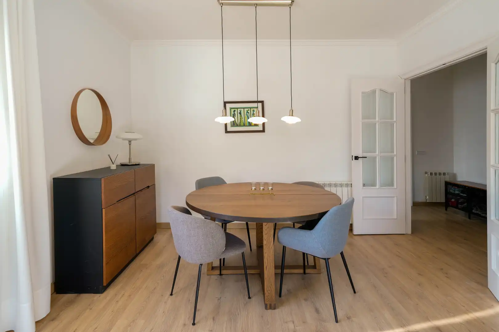 Esszimmer von Haus oder Chalet zum Verkauf in Dosrius mit Heizung, Parkett und Terrasse
