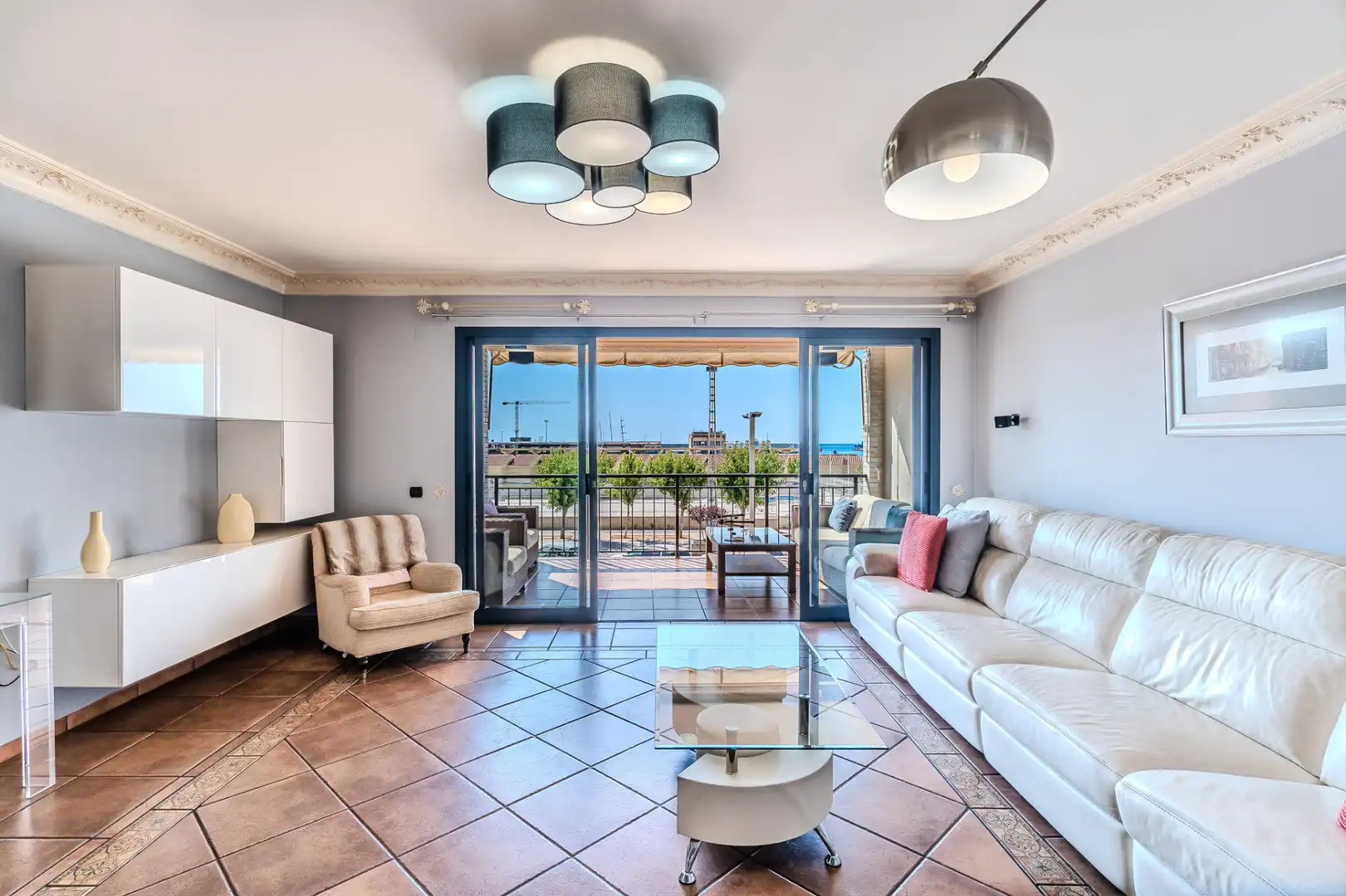 Living room of Flat for sale in Burriana / Borriana  with Air Conditioner, Heating and Terrace