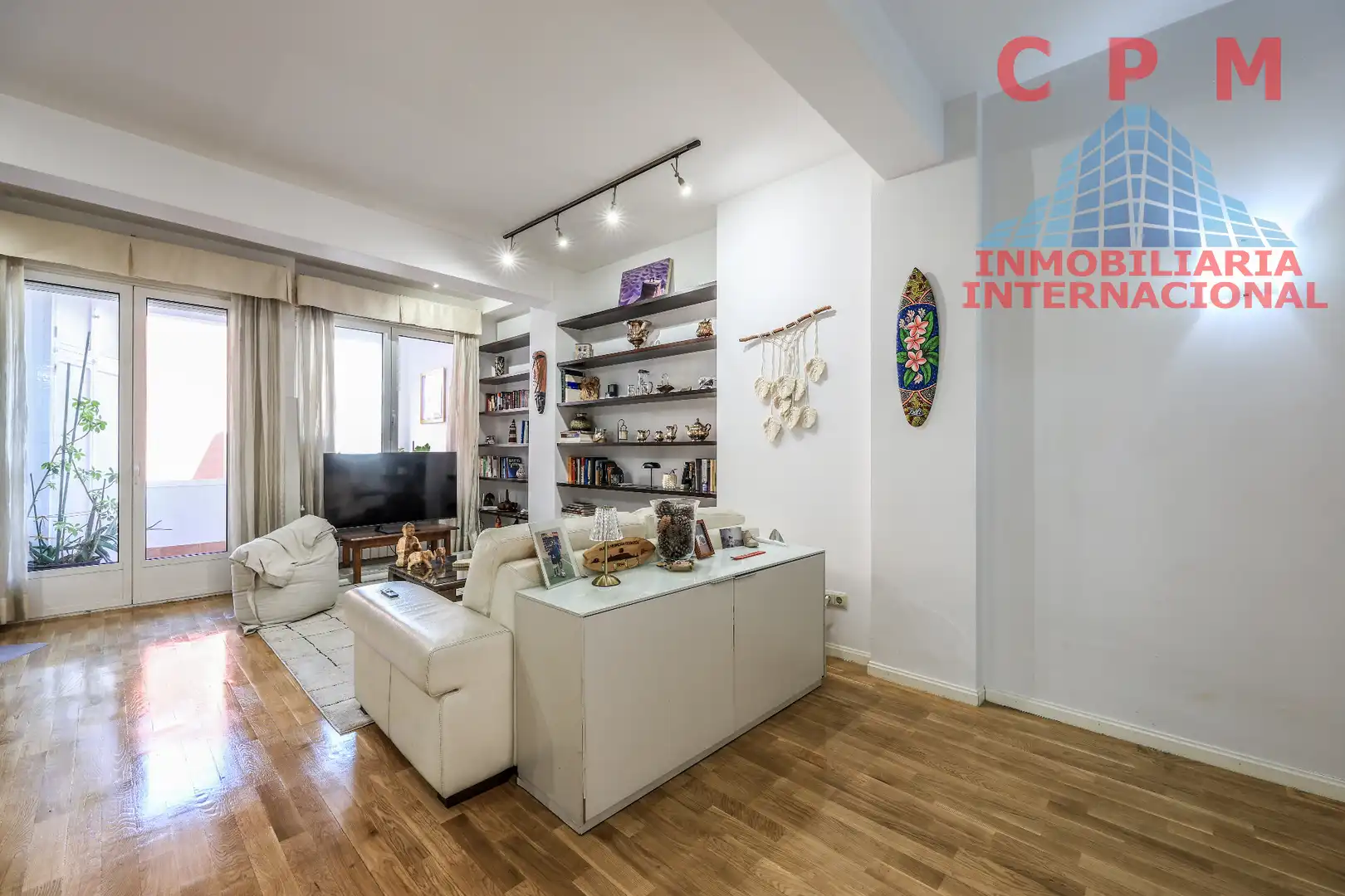 Wohnzimmer von Wohnung zur Miete in Madrid mit Klimaanlage, Heizung und Parkett