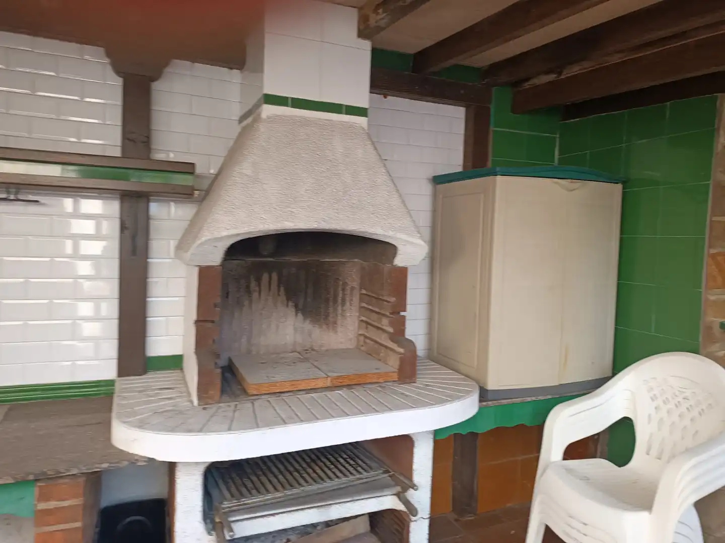 Cocina de Casa o chalet en venta en Castrillón con Calefacción, Jardín privado y Parquet